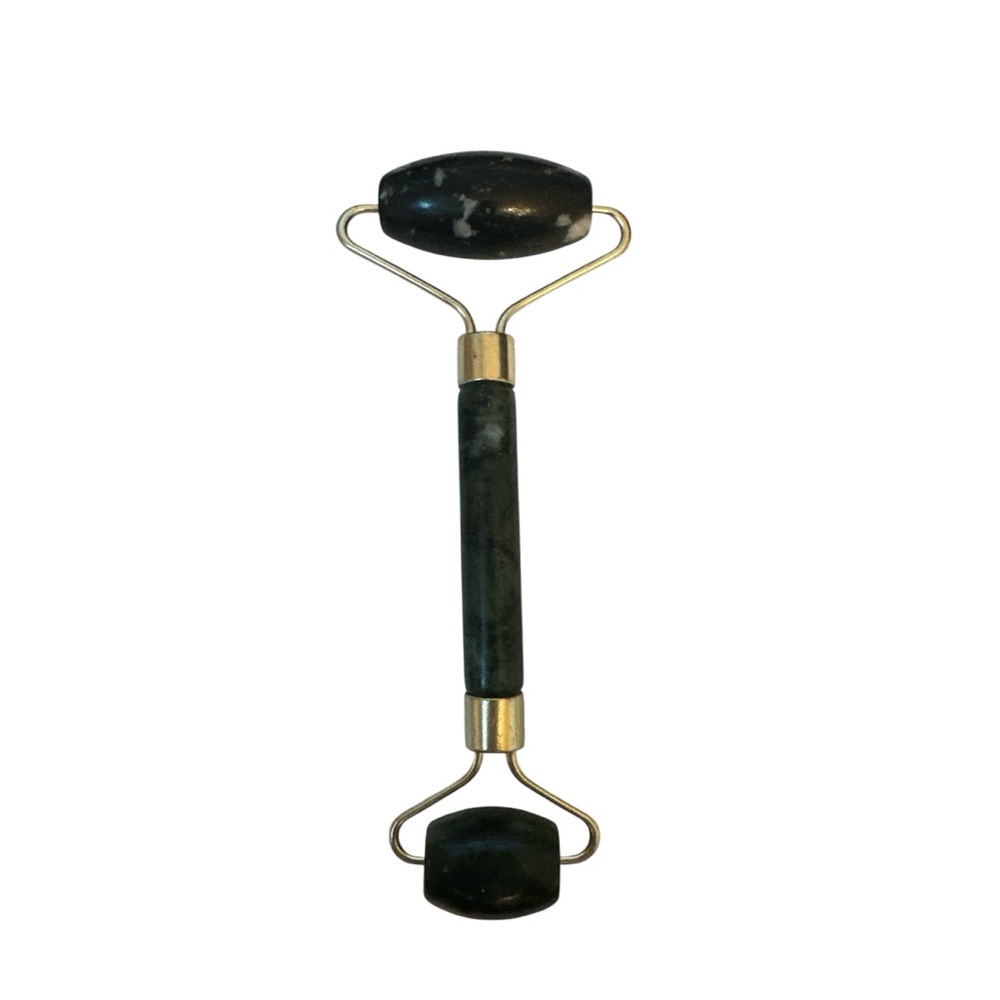 Jade Roller with gold Handle jade 2 pieces